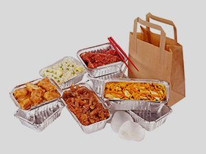 Fast Food und Essen zum Mitnehmen