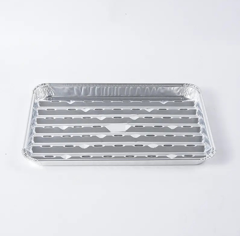 Wie gut ist die Wärmeisolations- und Konservierungsfähigkeit des rechteckigen Lebensmittelbehälters aus geknitterter Aluminiumfolie und in welchen Situationen ist er für die Lebensmittellieferung besonders vorteilhaft?