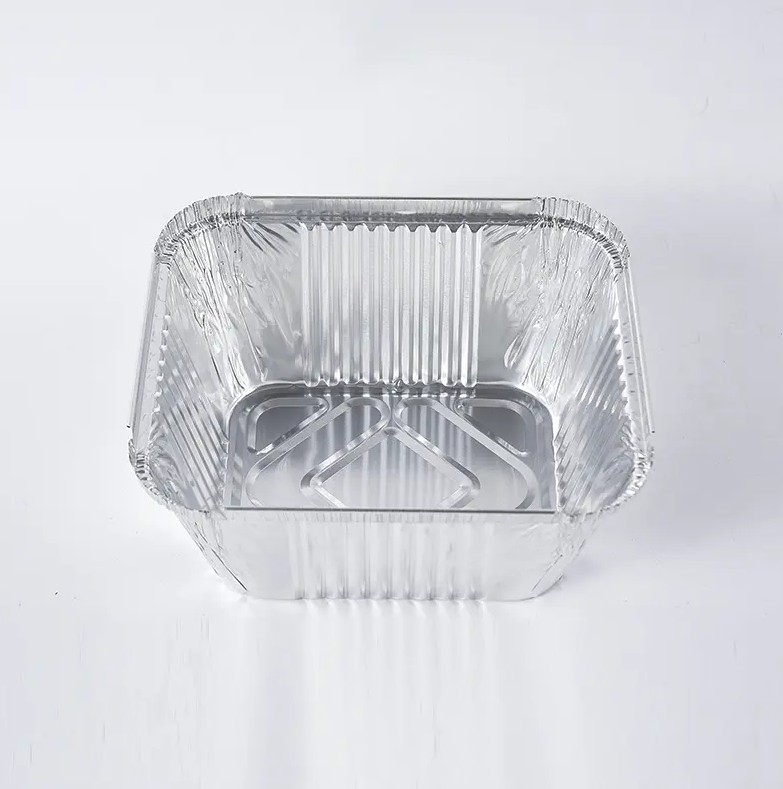 Quadratische Falten -Aluminiumfolie -Lebensmittelbehälter: Eine neue Wahl für Lebensmittelverpackungen, die umweltfreundlich, praktisch und schön ist